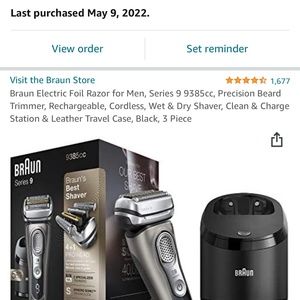 Braun Series 9 Shaver, Charging/Cleaning Station NWB
